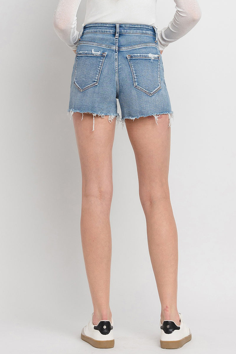 Vervet by Flying Monkey High Rise Denim Shorts - FASHIONNOUVELLE