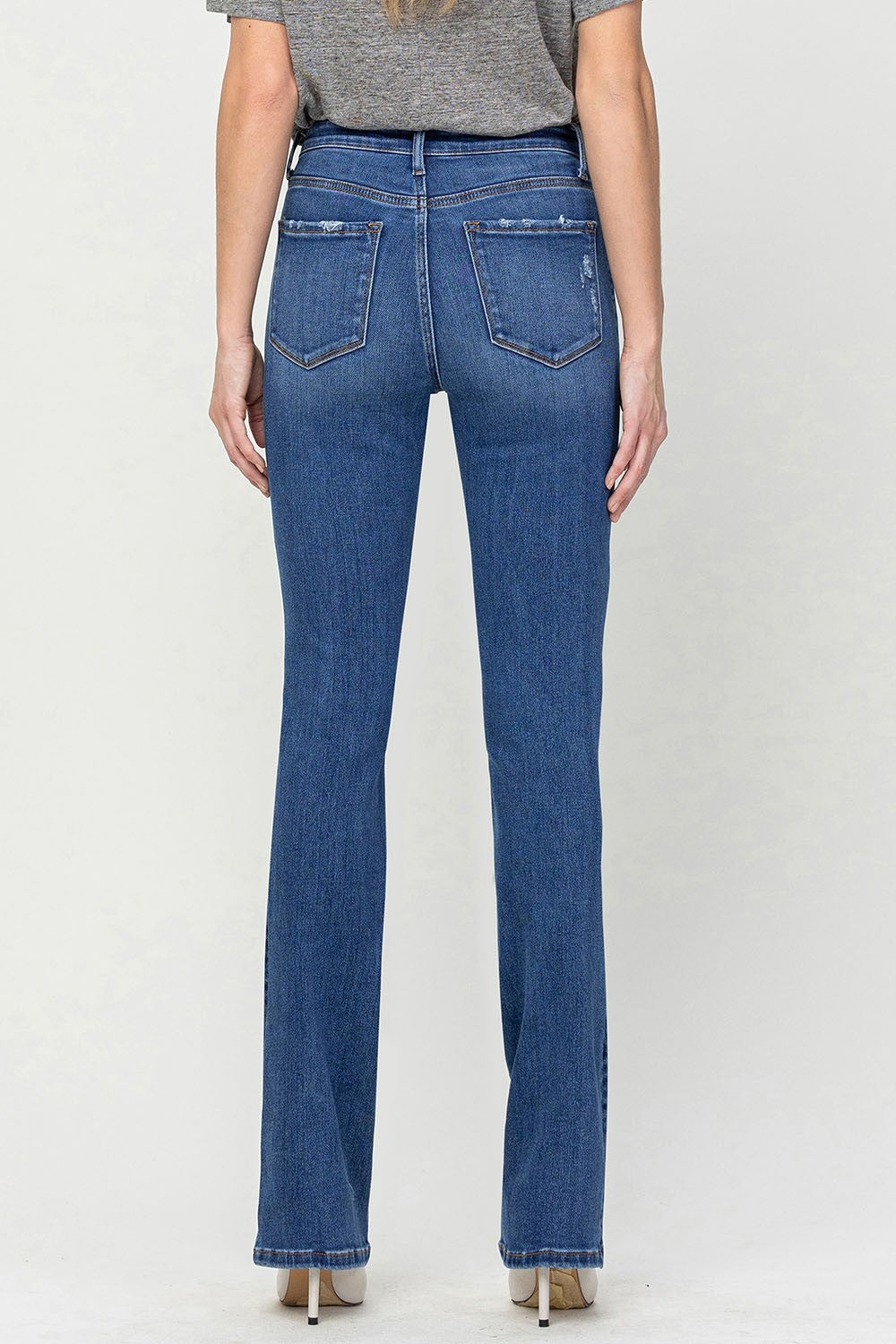 Vervet by Flying Monkey High Waist Bootcut Jeans - FASHIONNOUVELLE