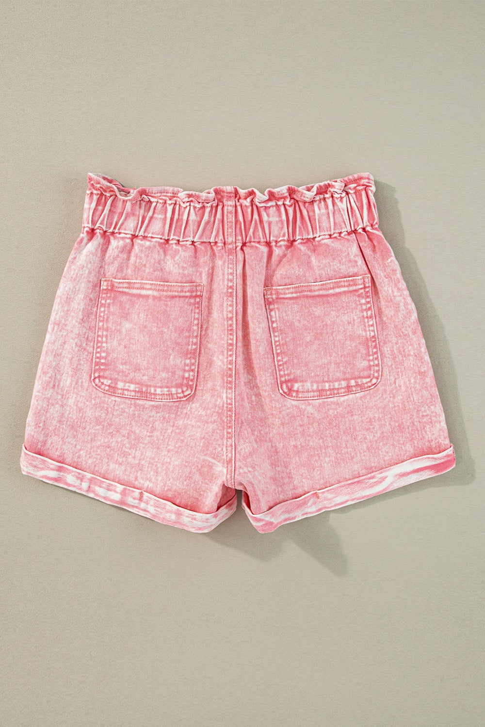 Paperbag Waist Denim Shorts - FASHIONNOUVELLE