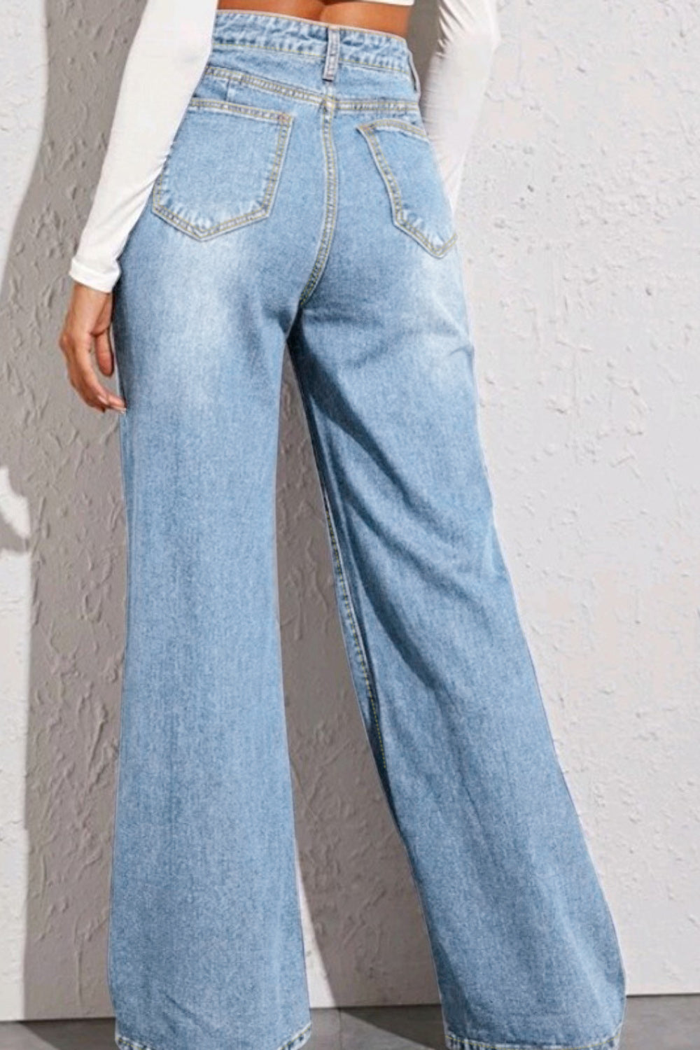 High Waist Wide Leg Jeans - FASHIONNOUVELLE