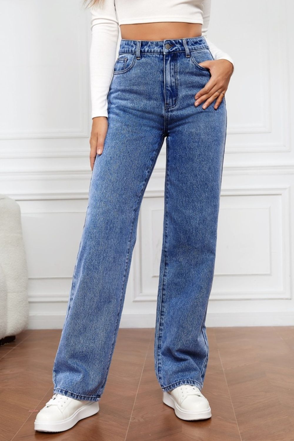 High Waist Straight Jeans - FASHIONNOUVELLE