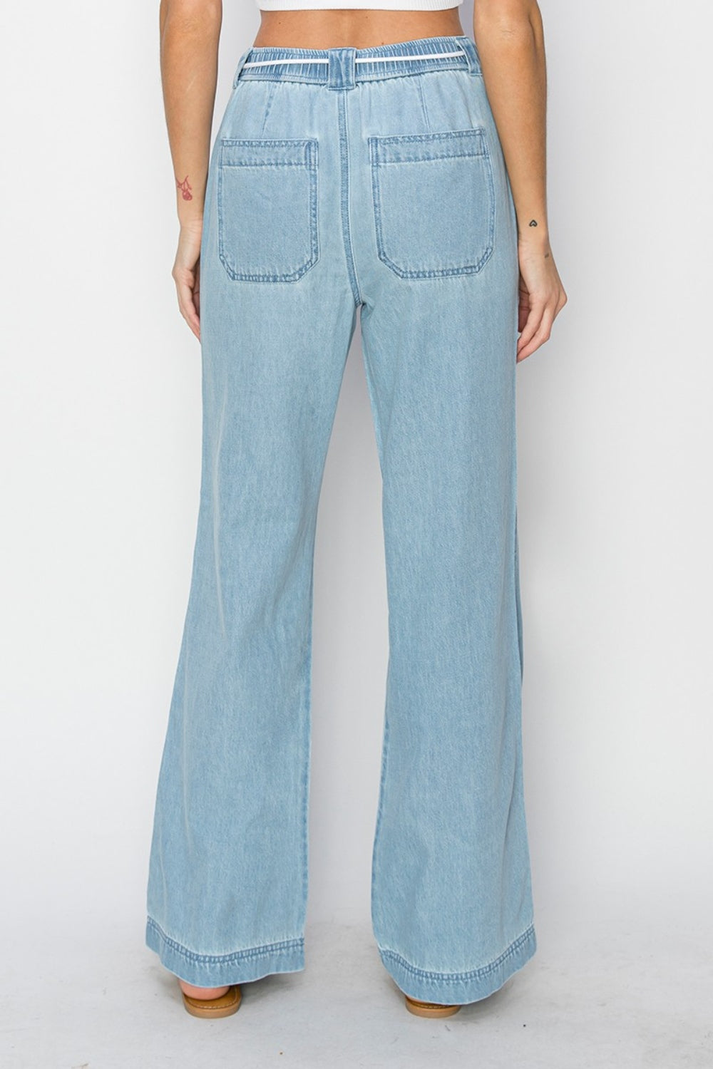 RISEN High Rise Straight Jeans - FASHIONNOUVELLE