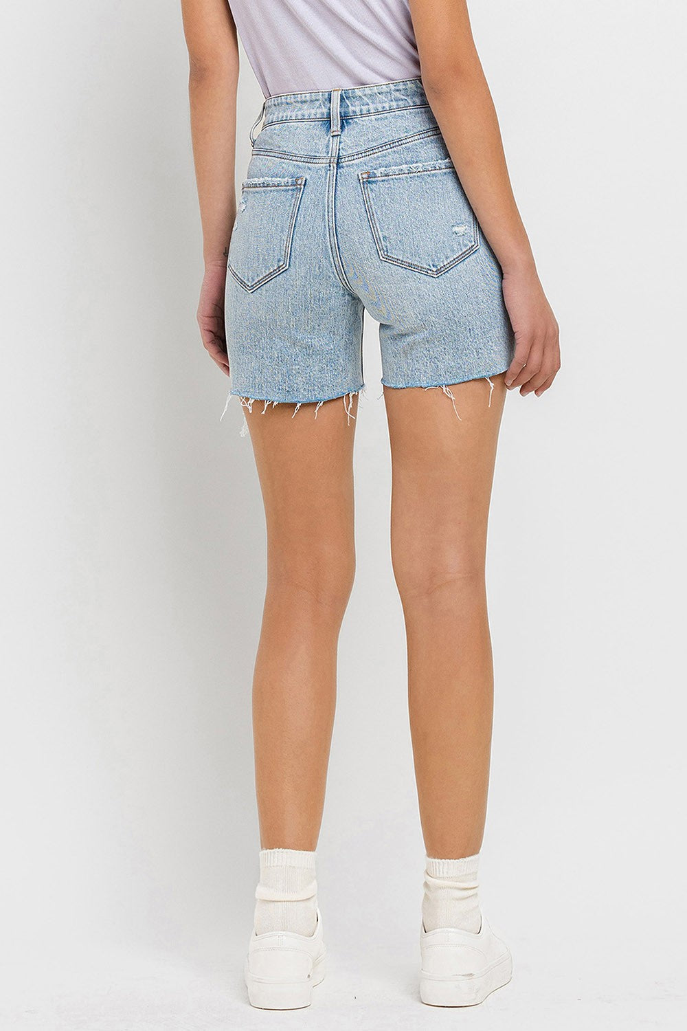 Vervet by Flying Monkey High Rise Denim Shorts - FASHIONNOUVELLE