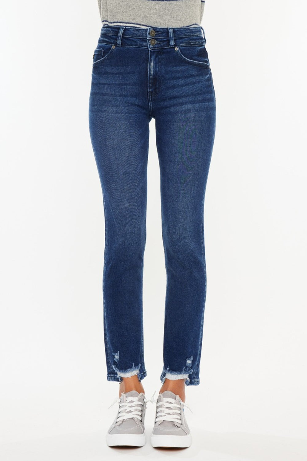 Kancan High Rise Slim Straight Jeans - FASHIONNOUVELLE