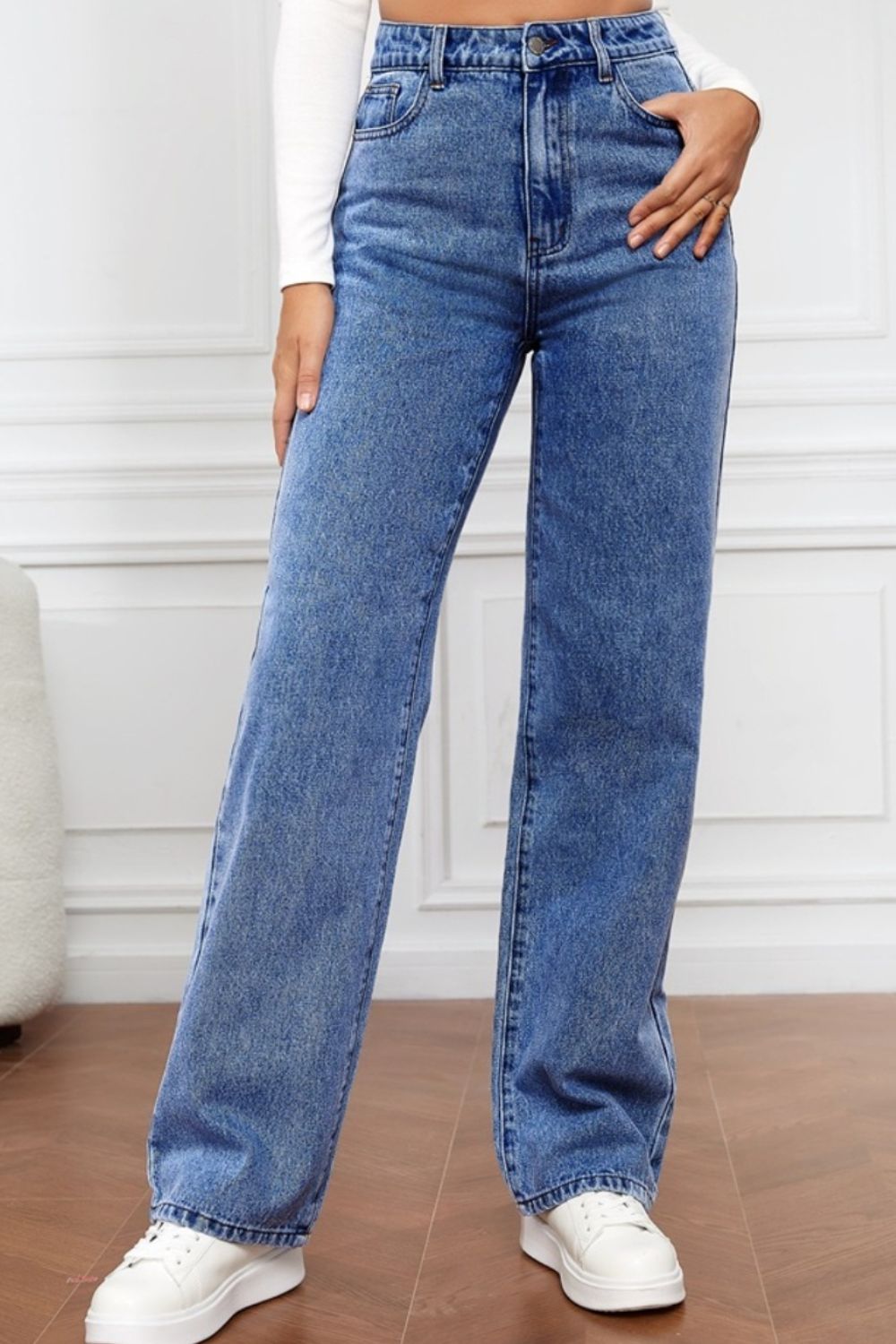 High Waist Straight Jeans - FASHIONNOUVELLE