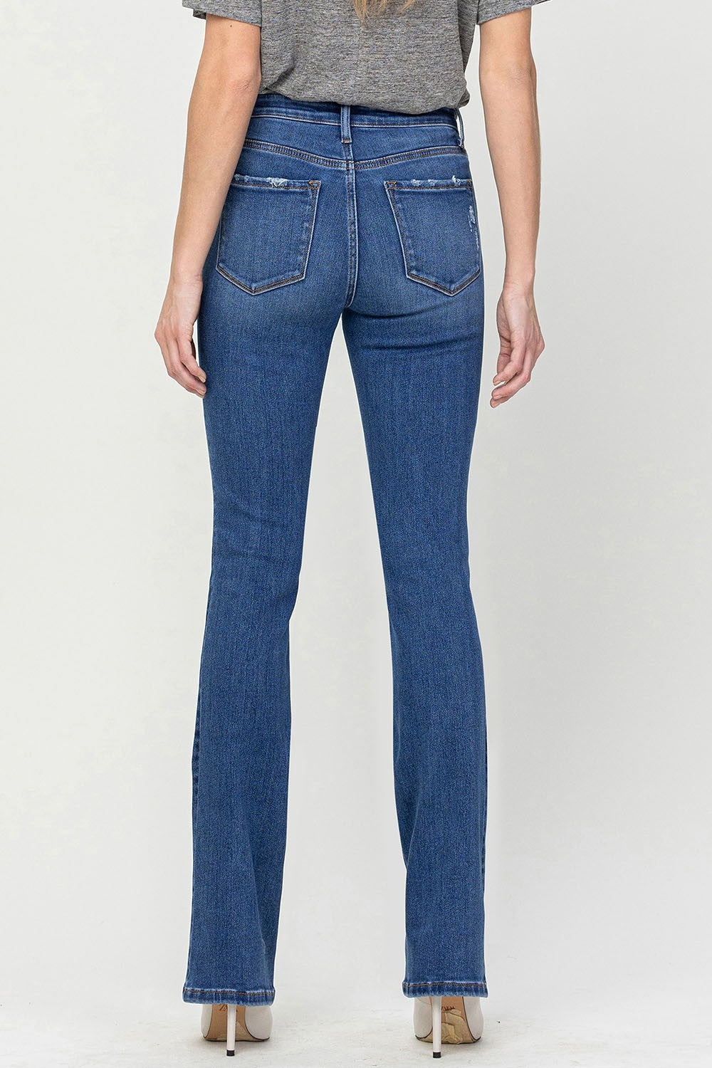 Vervet by Flying Monkey High Waist Bootcut Jeans - FASHIONNOUVELLE