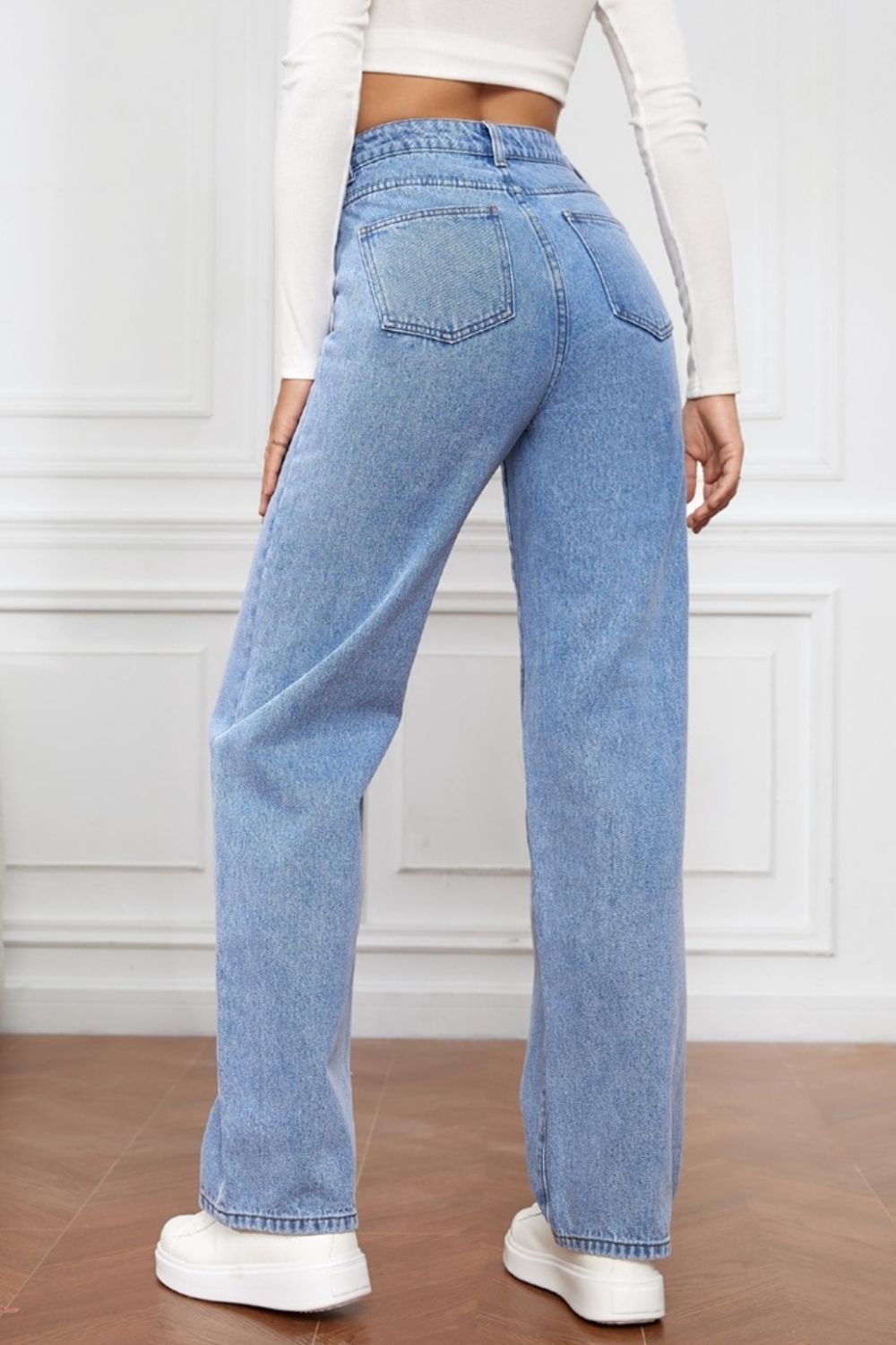 High Waist Straight Jeans - FASHIONNOUVELLE